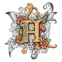 letters  alphabet tattoo design idea