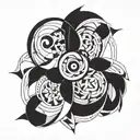Sean Melissa intertwined symbolizing your passion love tattoo design idea