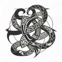 Sean Melissa intertwined symbolizing your passion love tattoo design idea