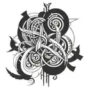 Sean Melissa intertwined symbolizing your passion love tattoo design idea
