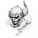 dc joker tattoo design idea