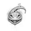 slytherin snake tattoo design idea