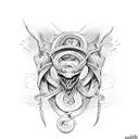 slytherin snake tattoo design idea