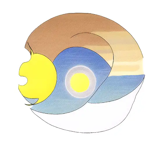 Sun and Moon tattoo design idea