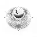eclipse tattoo design idea