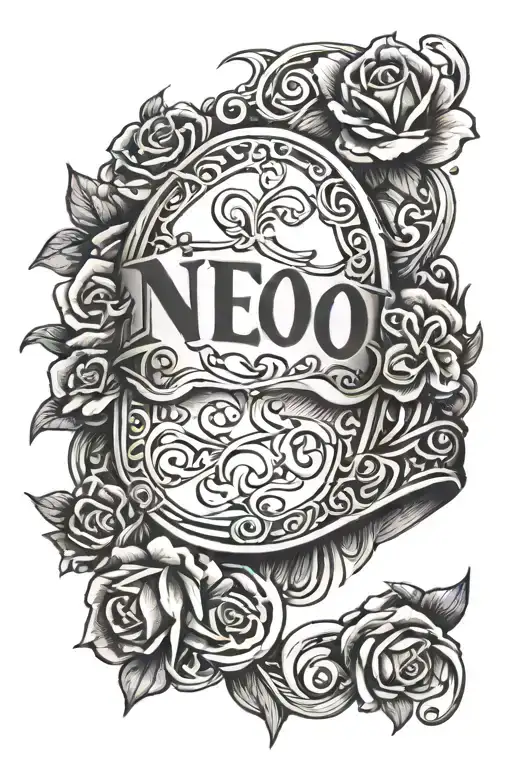 name ring finger tattoo design idea