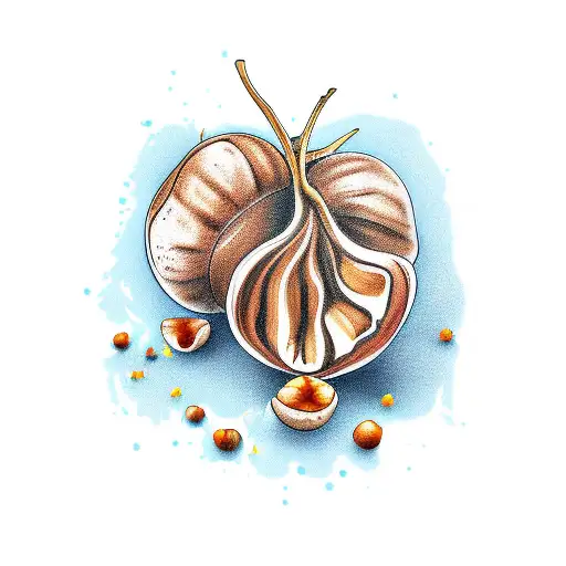 hazelnut tattoo design idea