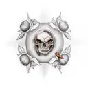 hazelnut tattoo design idea