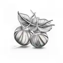 hazelnut tattoo design idea