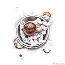 hazelnut tattoo design idea