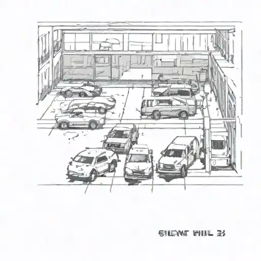silent hill 2 car park scene tattoo design idea