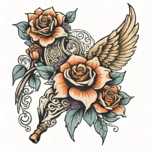 dad memorial tattoo design idea