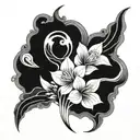 three tomoe patterns forming tattoo design idea