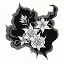 three tomoe patterns forming tattoo design idea