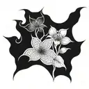 three tomoe patterns forming tattoo design idea