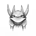 ghost using gengar tattoo design idea