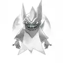 ghost using gengar tattoo design idea