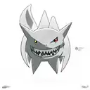 ghost using pokemon gengar tattoo design idea