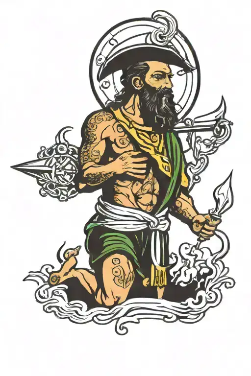 Saint Lazarus tattoo design idea