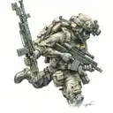 special forces inspired tattoo design idea