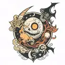 soul eater moon   tattoo design idea
