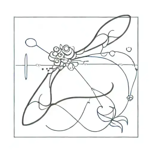 Tattoo of Aquarius, Pisces, and cancer zodiac symbols combined into one image tattoo design idea