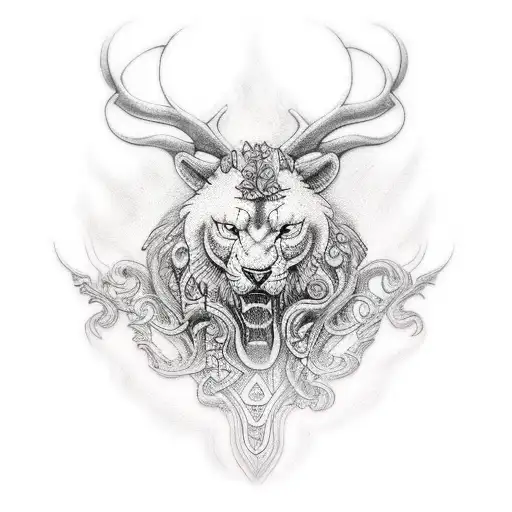 Druid tattoo design idea