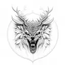 Druid tattoo design idea