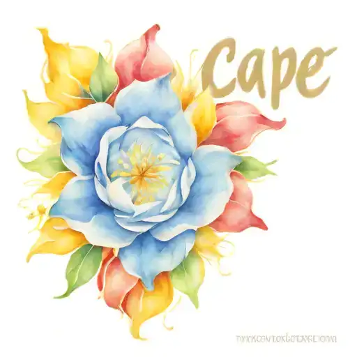 flower and the inscription carpe diem tattoo design idea