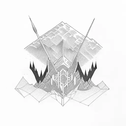 "higher up" tattoo design idea