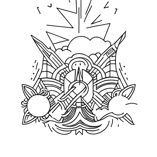 "higher up" tattoo design idea