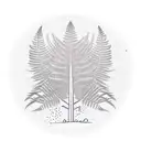 Fern Tree tattoo design idea