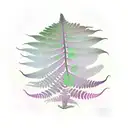 Fern Tree tattoo design idea