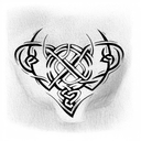 Celtic arm band  tattoo design idea