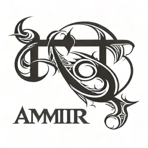 amir name tattoo tattoo design idea
