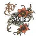 amir name tattoo tattoo design idea