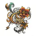 amir name tattoo tattoo design idea