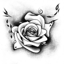 carpe koi with roses tattoo design idea