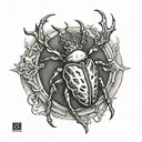 buck tick tattoo design idea