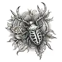 buck tick tattoo design idea