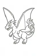 Charizard flying tattoo design idea