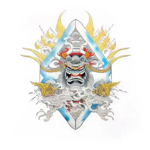 open book warrior family tattoo design idea