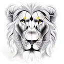 lion clawing out  tattoo design idea