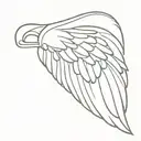 Angel wing tattoo tattoo design idea