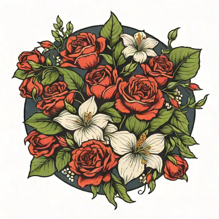 November birth flowers with May birth flowers  tattoo design idea