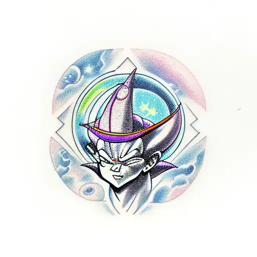 Frieza's space ship tattoo design idea