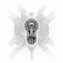  a motorcycle engine, which seems to be part of some internal organ of my body. That transmits power, wisdom and rebelli tattoo design idea