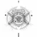  a motorcycle engine, which seems to be part of some internal organ of my body. That transmits power, wisdom and rebelli tattoo design idea