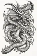 yugioh blue eyes white dragon flying tattoo design idea
