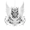 Lucifer tattoo design idea
